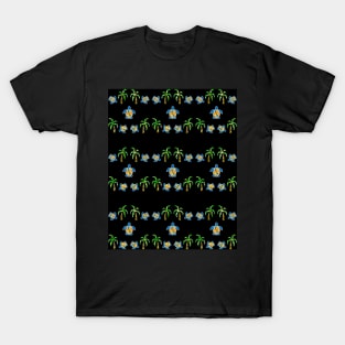 TROPICAL Sea Turtle Love - Cute Turtle Art T-Shirt